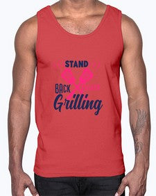 stand back dads grilling 1564#- bbq- Cotton Tank