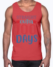 straight outta one hundred days 907#- one hundred days- Cotton Tank