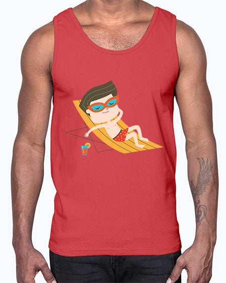 summer characters 62#- summer- Cotton Tank