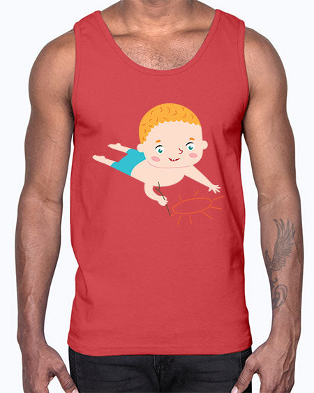 summer characters 65#- summer- Cotton Tank