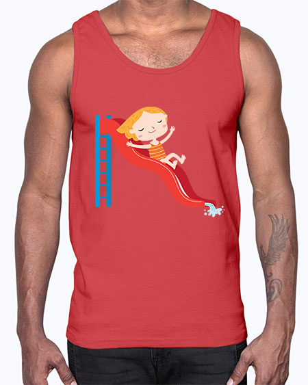 summer characters 74#- summer- Cotton Tank