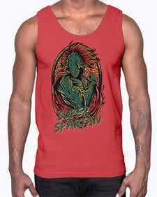 super spartan 1140#- art pop art- Cotton Tank