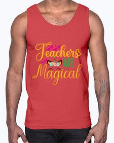 teachers are magical 430#- unicorn- Cotton Tank