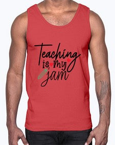 teaching is my jam Style 404#- teacher- Cotton Tank