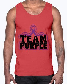 team purple 216#- alzheimers- Cotton Tank