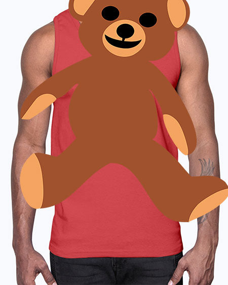 teddy bear 263#- bears - animals- Cotton Tank