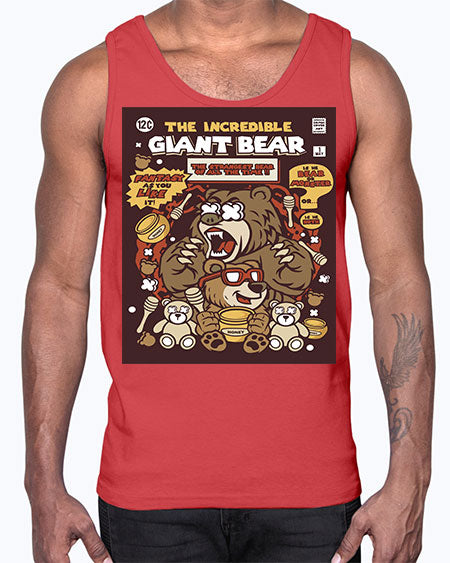 the incredible bear 271#- bears - animals- Cotton Tank