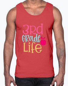 third grade life design 966#- third grade- Cotton Tank