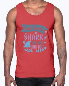 third grade shark doo doo doo doo 972#- third grade- Cotton Tank