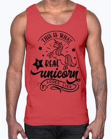 this is what a real unicorn black 436#- unicorn- Cotton Tank