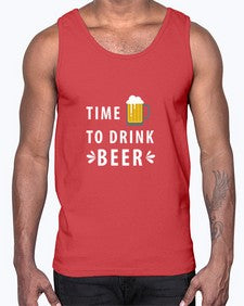 time to drink 1656#- beer- Cotton Tank