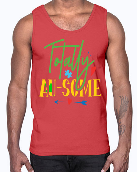 totally ausome Style 1#- autism- Cotton Tank