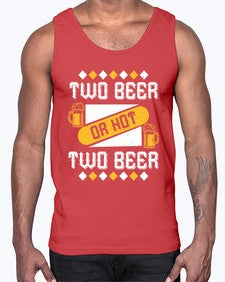 two beer or not two beer 1677#- beer- Cotton Tank