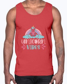 unicorn vibes 514#- unicorn- Cotton Tank