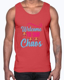 welcome to our chaos 545#- unicorn- Cotton Tank