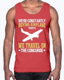 were constantly buying airplane  49#- airplane- Cotton Tank