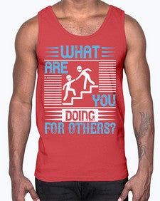 what are you doing for others Style 10#- volunteer- Cotton Tank