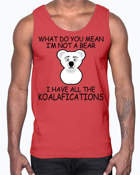 what do you mean im not a bear 287#- bears - animals- Cotton Tank