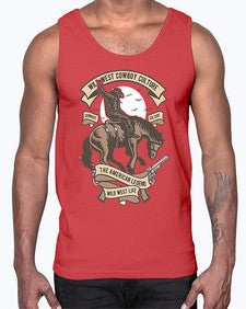 wild west cowboy culture 1249#- western- Cotton Tank