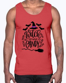 witch better have my candy 17#- witch- Cotton Tank