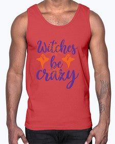 witches be crazy 10#- witch- Cotton Tank