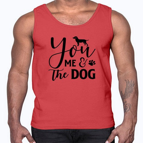you me the dog 252#- dogs- Cotton Tank