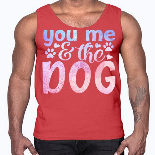 you me the dog 253#- dogs- Cotton Tank