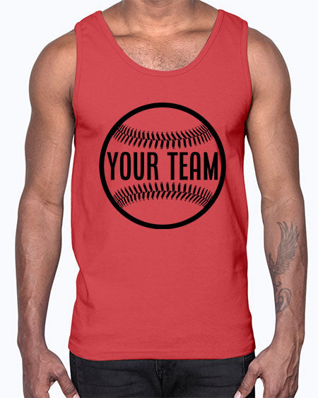 your team 2270#- softball- Cotton Tank