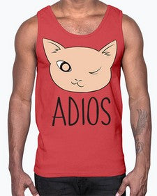 Adios- cats- Cotton Tank