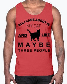 All I Care About is Style 26#- cats- Cotton Tank