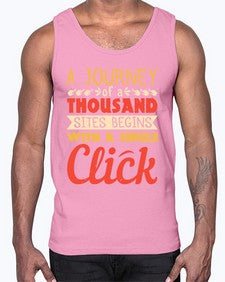 A journey of a thousand sites begins with a single click 79#- internet- Cotton Tank
