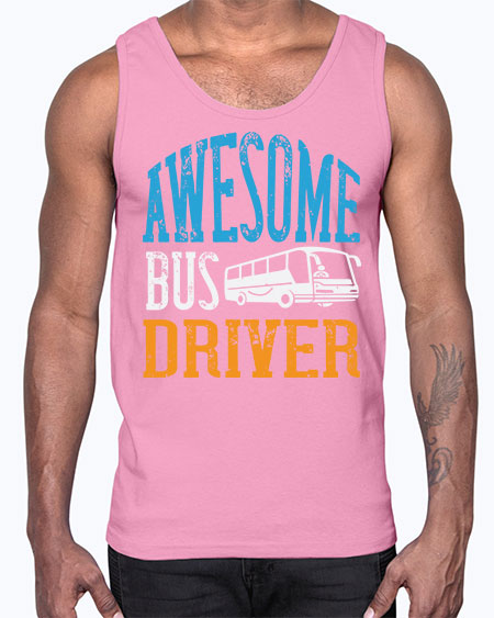 AWESOME BUS DRIVER Style 584#- Bus Driver- Cotton Tank