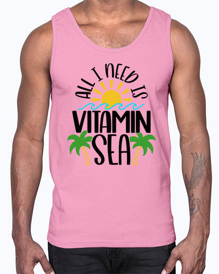 All I Need Is Vitamin Sea Style 56#- summer- Cotton Tank