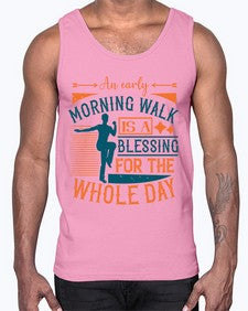 An early morning walk is a blessing for the whole day Style 28#- diabetes- Cotton Tank
