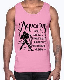 Aquarius 64#- aquarius- Cotton Tank