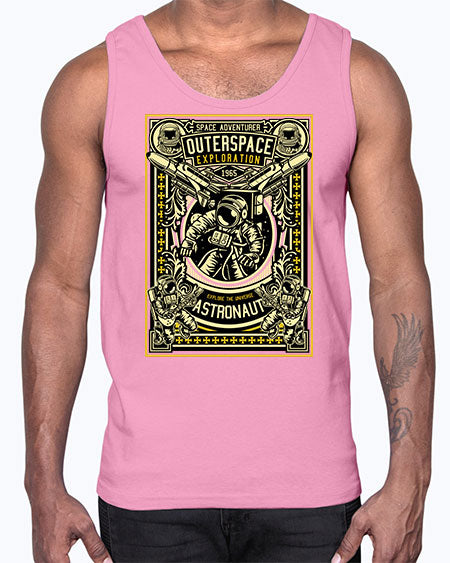 Astronaut Outerspace Exploration 36#- space- Cotton Tank