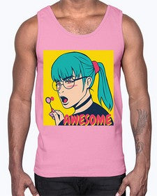 Awesome 244#- art pop art- Cotton Tank