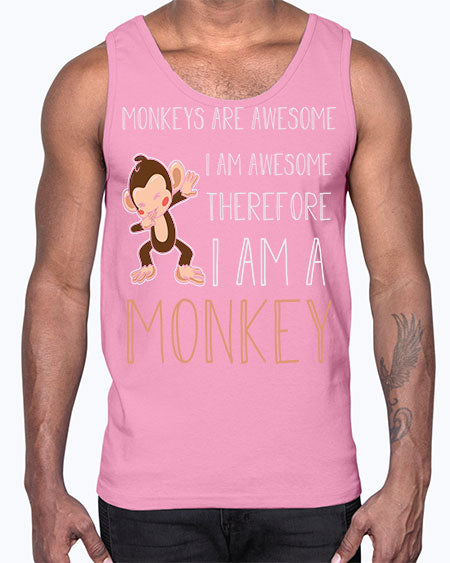 Awesome Monkey Cute Dabbing 2#- monkey- Cotton Tank