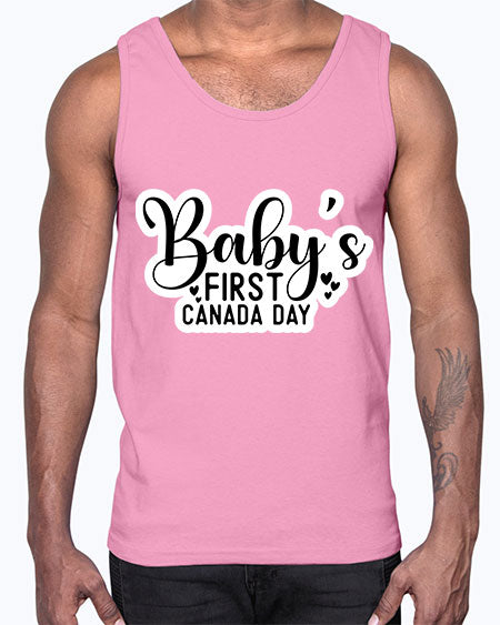 Baby s First Canada Day 275#- baby- Cotton Tank