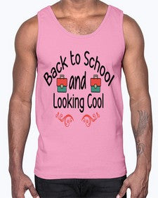 Back to School and Looking Cool 17#- general school- Cotton Tank