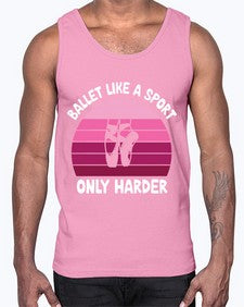 Ballet like a sport only ballet 74#- ballet- Cotton Tank