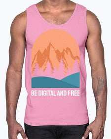 Be Digital and Free 27#- internet- Cotton Tank