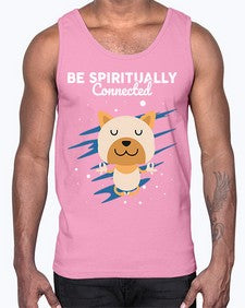 Be Spiritually Connected 114#- yoga- Cotton Tank