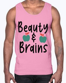 Beauty and Brains 18#- general school- Cotton Tank