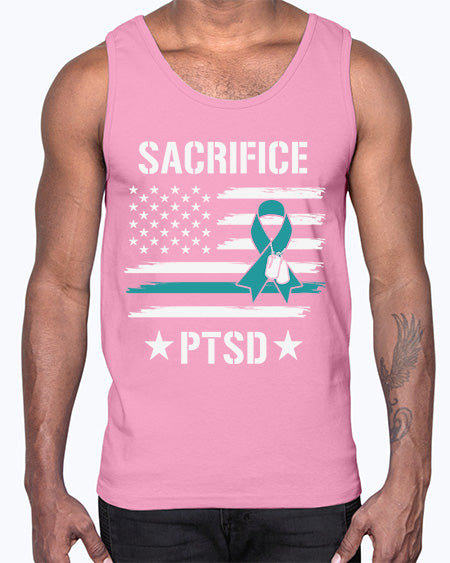 Best Support PTSD Awareness Survivor 27#- PTSD- Cotton Tank