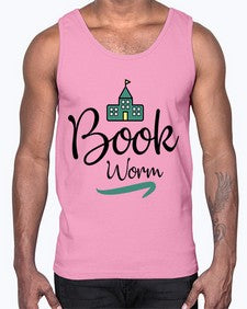 Book Worm 26#- librarian- Cotton Tank