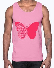 ButterflyMandala 292#- mandala- Cotton Tank