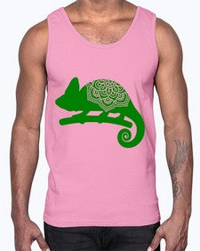 ChameleonMandala 326#- mandala- Cotton Tank