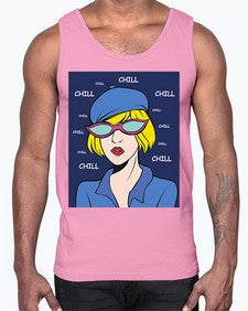 Chill 329#- art pop art- Cotton Tank