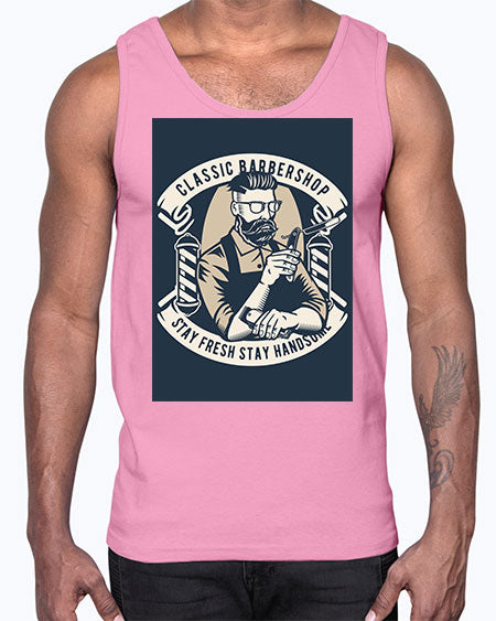 Classic Barber Shop657#- barber- Cotton Tank